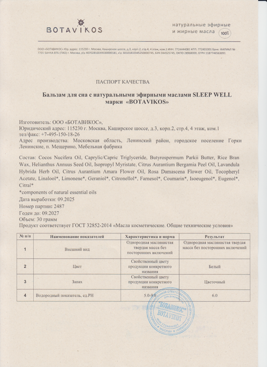 Паспорт №092025